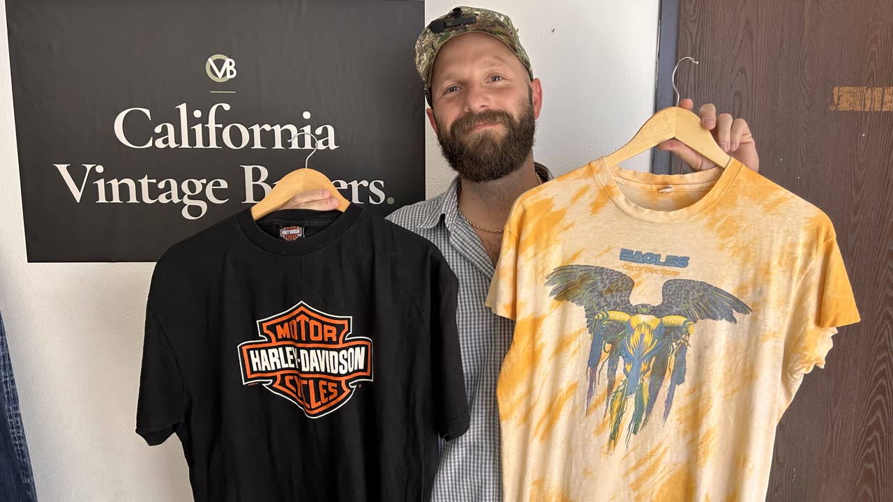 Vintage T-Shirts We Buy: 1975 Eagles Concert Tee, Old Harley Shirts, Airbrushed 60s